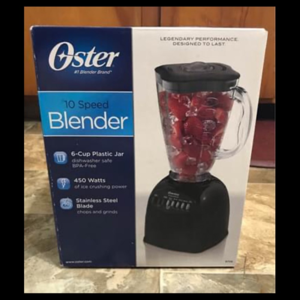 NEW Oster 10 Speed 6 Cup Stainless Steel Blender